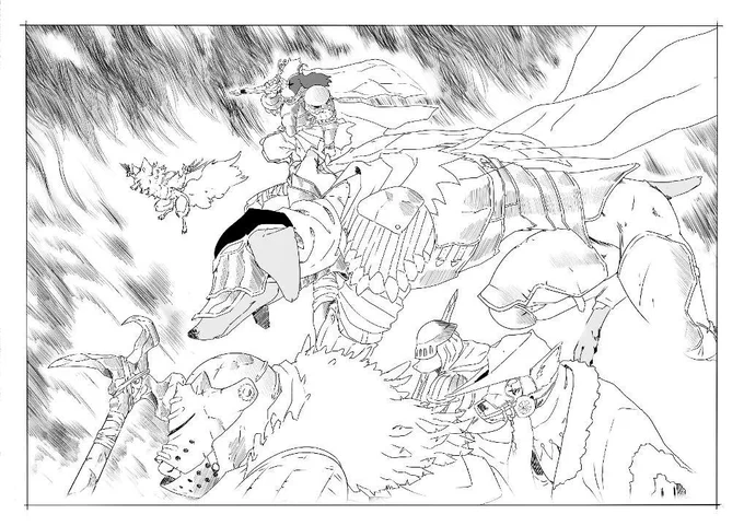 I'm excited to announce @angsplosion and I's secret zine project, featuring dark fantasy creatures, deadly knights, and a twinge of cryptic lore! Be sure to stop by my table and grab one at #heroescon. Check out this preview for whats in store! 