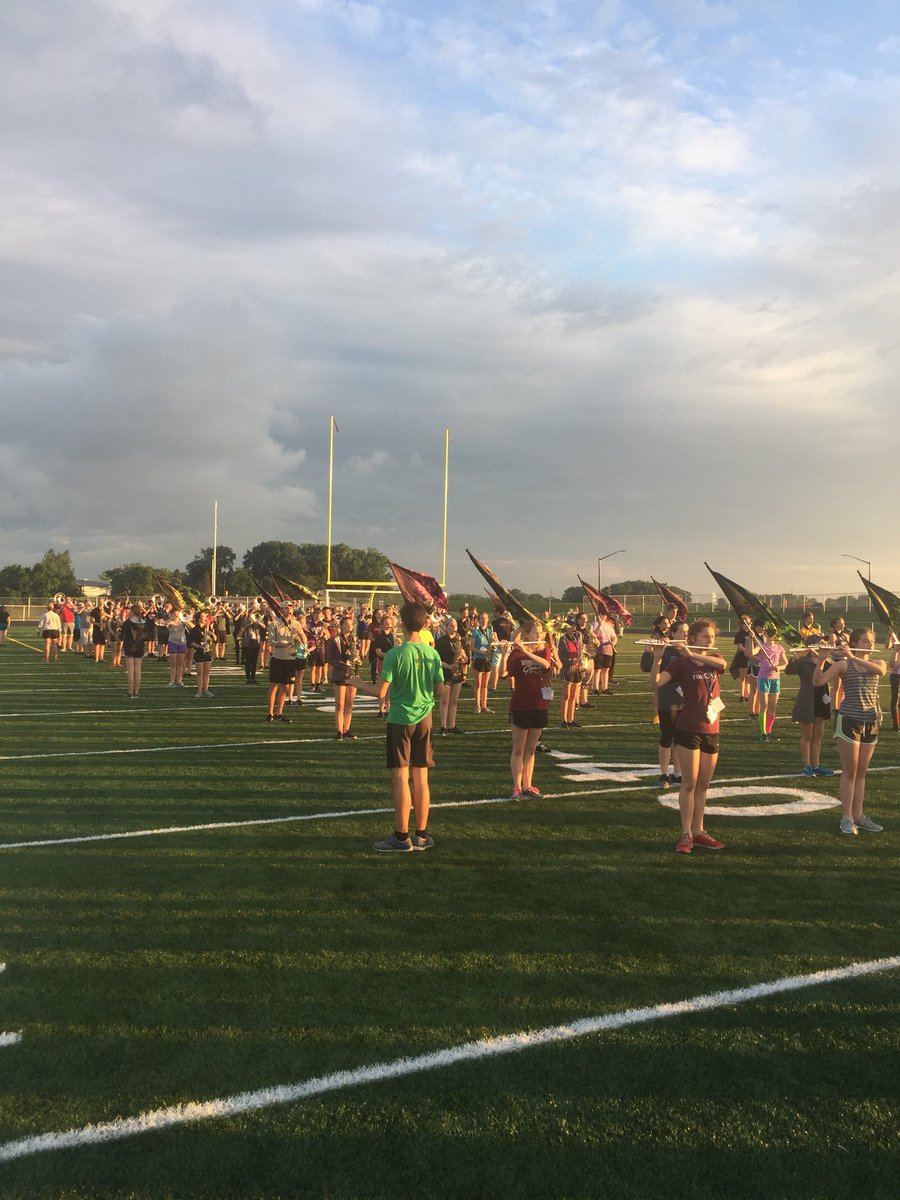 johpoh21's tweet photo. I am a lucky guy. For so many reasons. Here are 176 of them... Great first day of Band Camp 2018

#Parade #WMB2018 #luckybanddirector #proudbanddirector #sharpsign #WEareOne10 https://t.co/GZaY3rLv0J