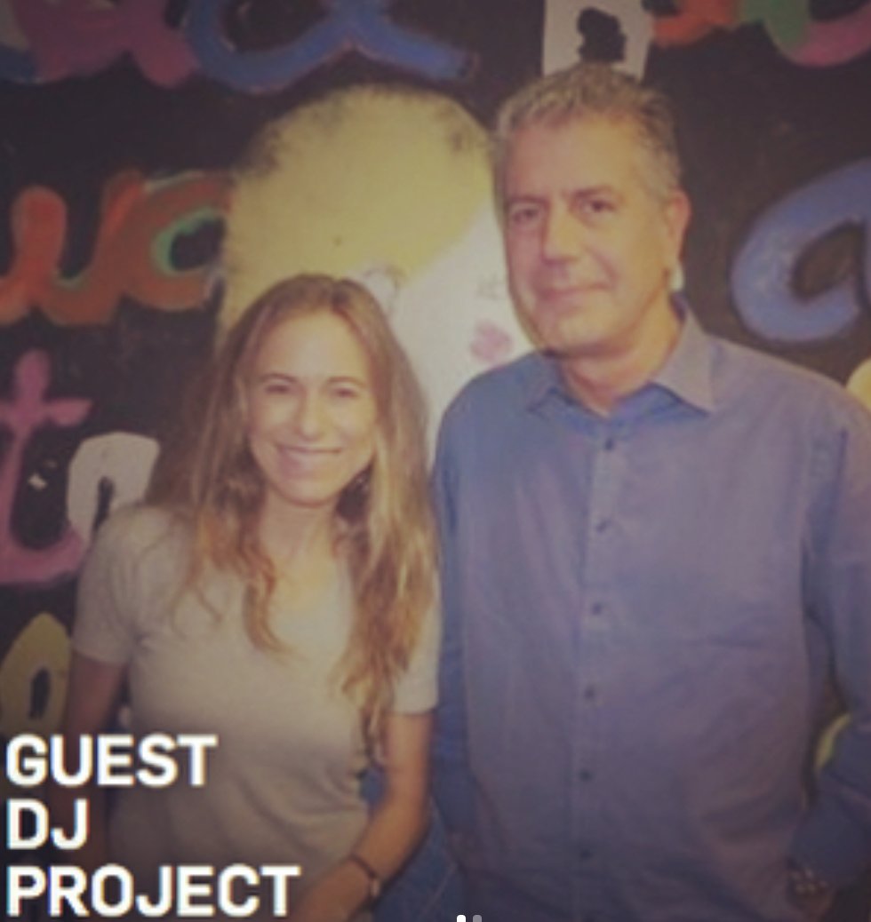 chrisdouridas's tweet photo. heads up #LizaRichardson is going to replay her #GuestDJProject with #AnthonyBourdain tonight between 9 and 10p PT on @KCRW ❤️ https://t.co/7DP4p3lCVJ