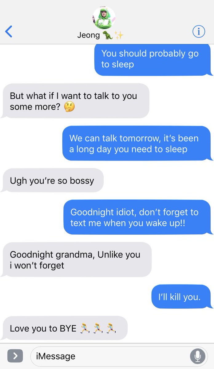 「𝟸ʏᴇᴏɴ ᴛᴇxᴛs ɪɪɪ」   “𝚐𝚘𝚘𝚍𝚗𝚒𝚐𝚑𝚝 𝚒𝚍𝚒𝚘𝚝”