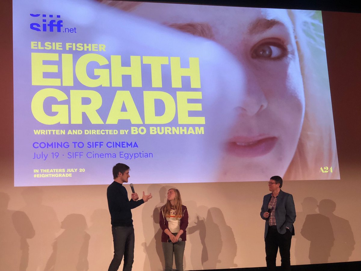 Saw the most beautiful film #eighthgrade #SIFF2018 - love this festival