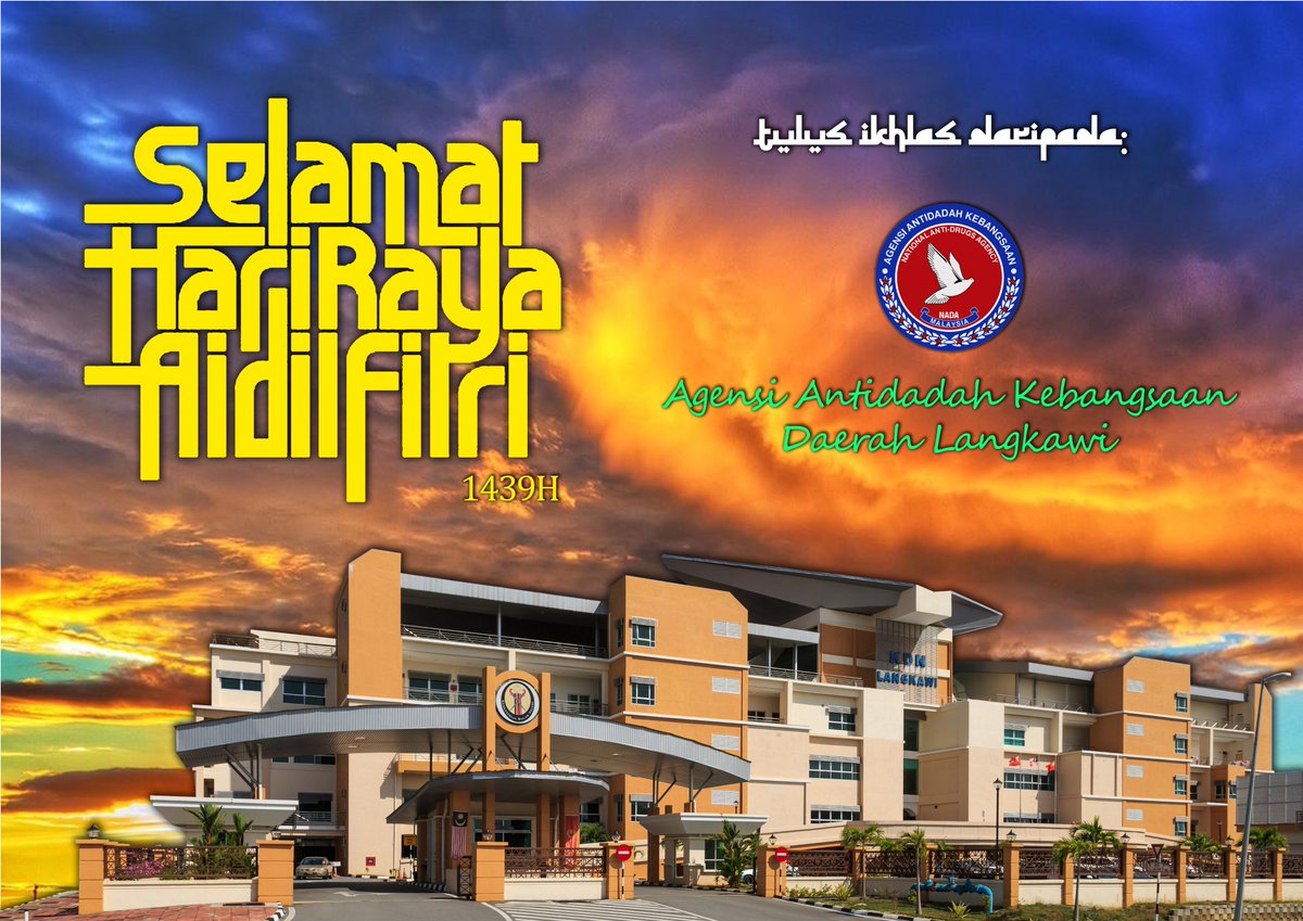 Selamat Hari Raya Aidilfitri, Maaf Zahir dan Batin <a href="/AADKMalaysia/">Agensi Antidadah Kebangsaan Malaysia</a> <a href="/AADKKedah/">AADK NEGERI KEDAH</a> <a href="/KDNPUTRAJAYA/">KDN🇲🇾</a> 

#perangidadahhabishabisan3perpuluhan0
#cegahsebelumparah
#aadklangkawi