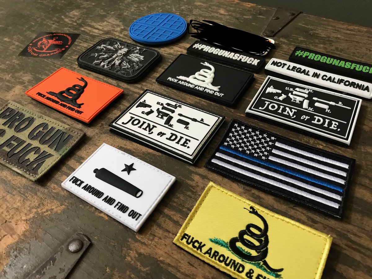 Patriot_ITD's tweet photo. The #PatchLife #Swag I got from our friends at #OwlAndAnchor Custom Graphics * Your #Pro2A Swag Headquarters! * https://t.co/Mmqb4hho2Q * #DailyGunShow #EarlyWatchNation #GunChannels #247GunShow #ProGun #2A #Maga * @owlandanchor https://t.co/tDbR9uZeez