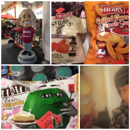 ThatDameLana's tweet photo. I saw Ollie today. I got the Herr's Cheese Curls. The M&amp;M's seem interesting if you like cheesecake. I don't so one less snack for me. 

#DoMoreSquats #JunkFoodJunkie #LarryGroce #Foodies https://t.co/Oy9wCeXJfe