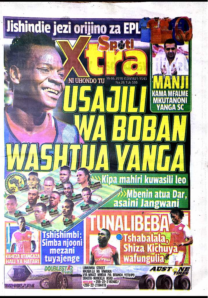 ayotv_'s tweet photo. Usajili wa Boban washtua Yanga #Spotixtra
Tunabeba Tshabalala, Shiza Kichuya wafungulia #SpotiXtra
Manji kama Mfalme mkutanoni Yanga SC #Spotixtra
Saa mpya za Marefa noma #Spotixtra
#MillardAyoUPDATES https://t.co/LNEQuCz5xv