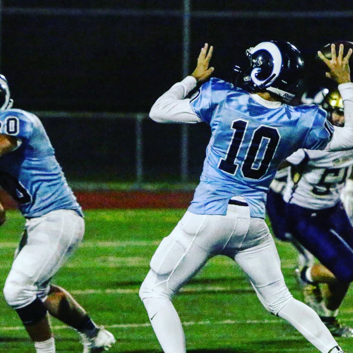 RogersRamsFB's tweet photo. Hey @GovRogersRams...Makaio Gillespie is putting in work...Get that BlueTrain warmed up!! #rampride #cantstopthat #2018 https://t.co/HCj7VgWG8N