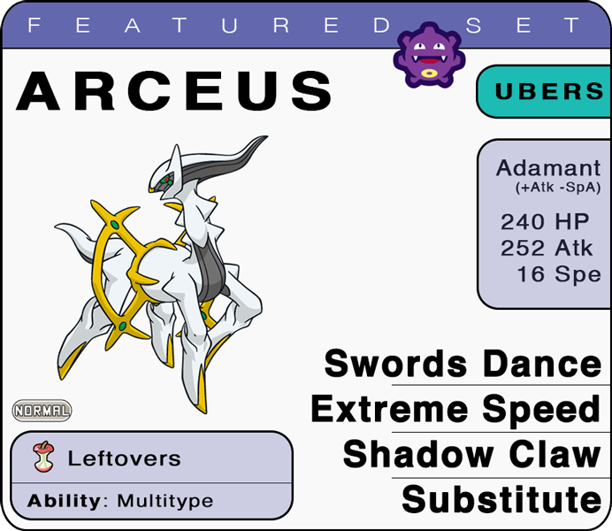 Smogon University on X: While not as influential as it was in ORAS due to  the introduction of Pokemon such as Marshadow, Celesteela, and Zygarde-C,  Extreme Killer Arceus is still a capable