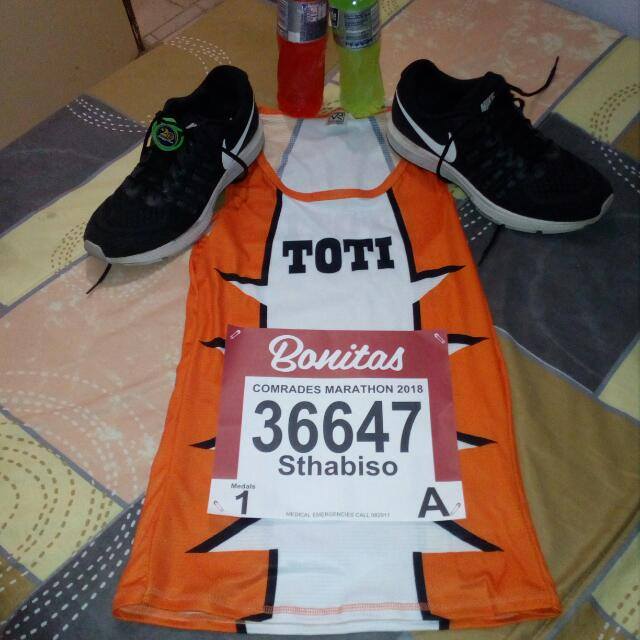 Mpumelelow's tweet photo. @ComradesRace All the best 36647 @Thabiso_Mtungwa I'll be at @MMStadium 🏁🏃🏃♀️ #TeamToti https://t.co/SnoyQw0hSk