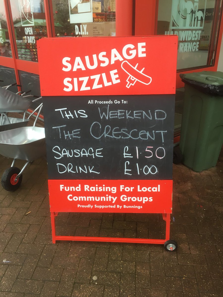 CrescentSupport's tweet photo. And we are off ! Another #SausageSizzle @bunnings_uk #HatfieldRoad raising funds for #HIVSupport #StAlbans #Herts hope to see you there from 9.30am https://t.co/ceZYvSYoJy