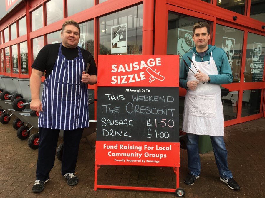 CrescentSupport's tweet photo. And we are off ! Another #SausageSizzle @bunnings_uk #HatfieldRoad raising funds for #HIVSupport #StAlbans #Herts hope to see you there from 9.30am https://t.co/ceZYvSYoJy