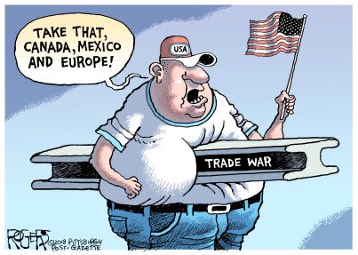 NWPinPDX's tweet photo. "Trade wars are EASY to win," the orange one decreed. He just never mentioned WHO would be winning.
#TradeWar #TradeWars #Canada #Mexico #EU #France #PragmaticProgressives #Trade #NAFTA https://t.co/OQ1YbNOkQG