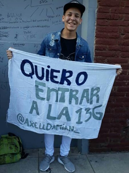 FielesaAxelDam's tweet photo. No vamos a Parar hasta que cumplas tu sueño 
@AxellDamian_  @combatearg @DanielBorro #AxellDamianALa13G https://t.co/BM3JpwPrtq