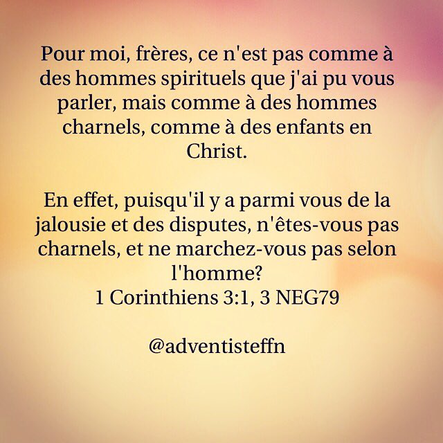 eukastef's tweet photo. Quel homme et femme seras-tu cette semaine, spirituel-le ou charnel-le ? Bonne semaine en Christ #Bible #versetbiblique #versetdujour #foi #esTeam-toi #backtoutnature #jeunesseadventiste #jeunespourjesus  #adventistyouth @jeunesseffjan @jeunesseufbja https://t.co/jJGCO5n4Zx