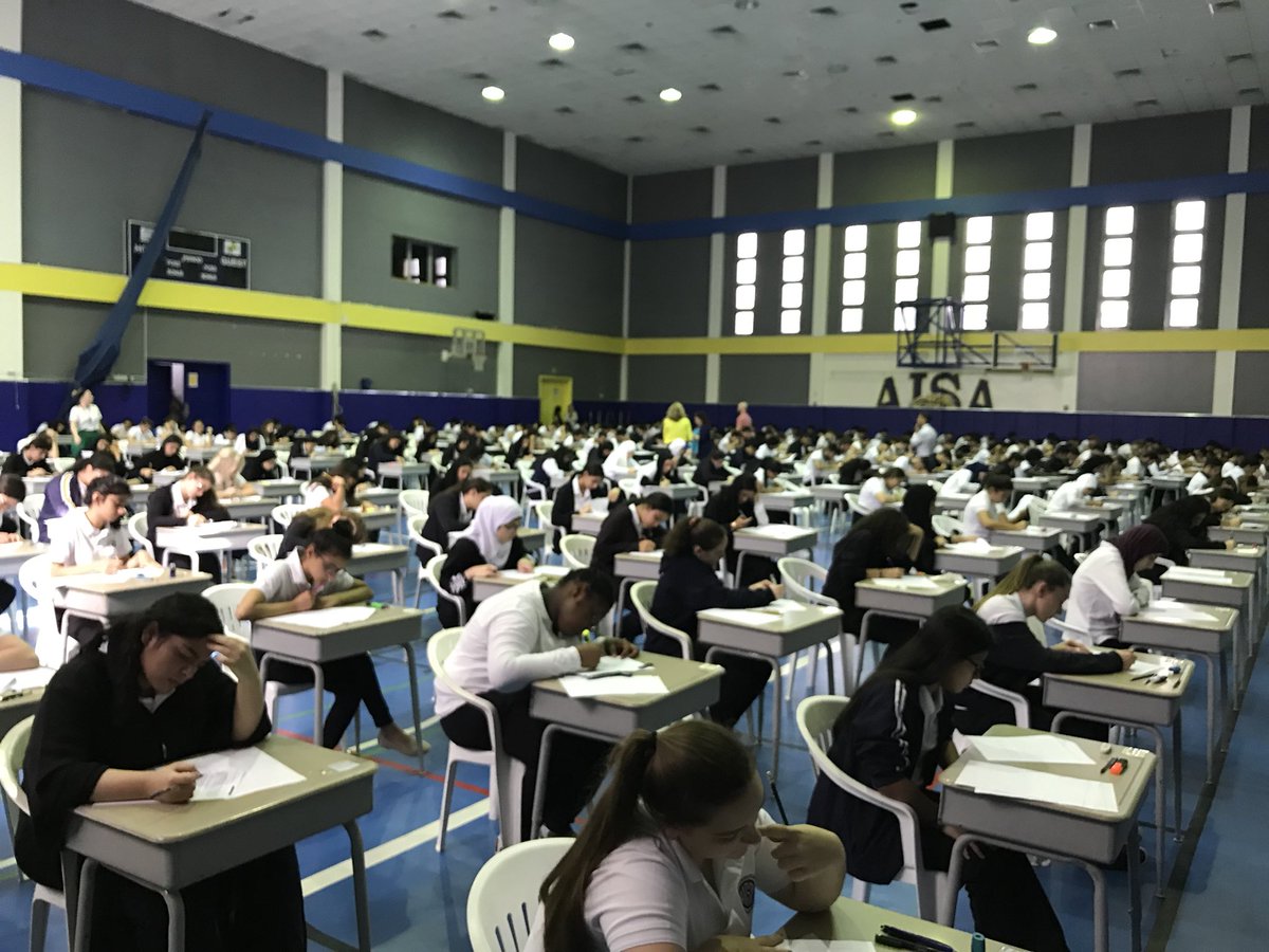 AISA last week of school. HS final exams. #AISA#final exams