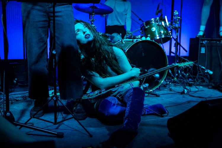 Qbertplaya's tweet photo. Haley Dahl and her band @sloppyjanemusic kicked off the @brooklynvegan @NorthsideFest showcase at Zone One room at @elsewherespace on Saturday. Provocative, to say the least! (📷 for @LittleWaterNYC) #nside10 https://t.co/jcs43xWutZ