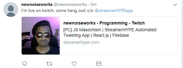 StreamerHYPEapp's tweet photo. Hey Streamers! Links in posts will now read as "https://t.co/ZTzwjSeLEY" - this will preserve what game you were playing and your status at the time of the tweet. To go back to "https://t.co/nJuqCRTeg7", login and check your post configuration settings @dylexion_tv @newnoiseworks https://t.co/Fg0v4RDn8l