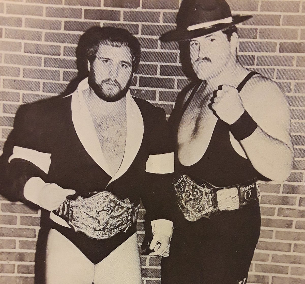 Rasslin' History 101 on Twitter: "Don Kernodle and Sgt.Slaughter as NWA World Tag Team Champions(Mid-Atlantic).1983.… "