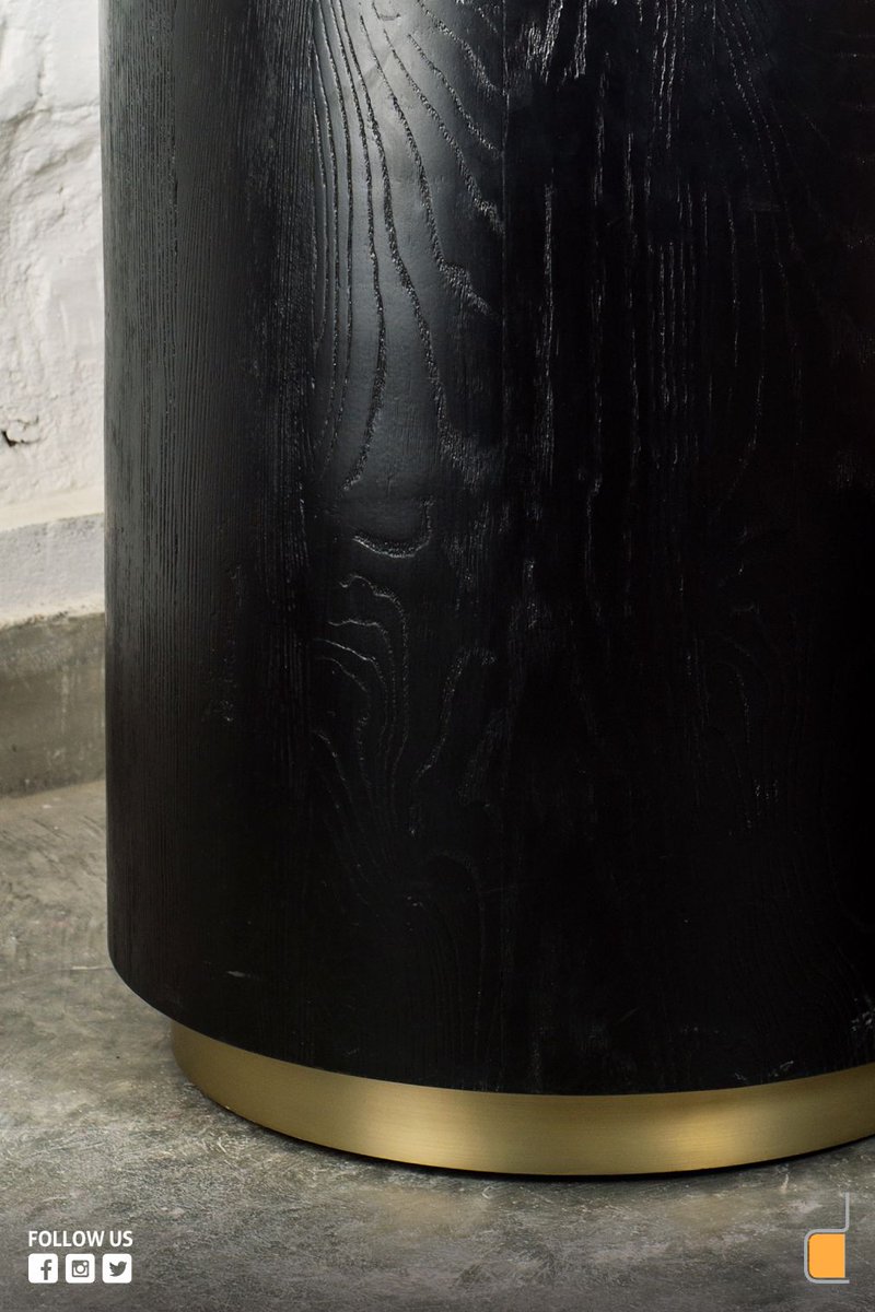 StudioDecube's tweet photo. A #stunning piece with a #minimalist form – This #sidetable is perfect for adding a touch of refined #elegance into your #livingspaces. #Handcrafted from white ash #wood featuring a #textured black finish &amp; an #antique #brush finished #brass #plinth. https://t.co/9zjcAqRj3N