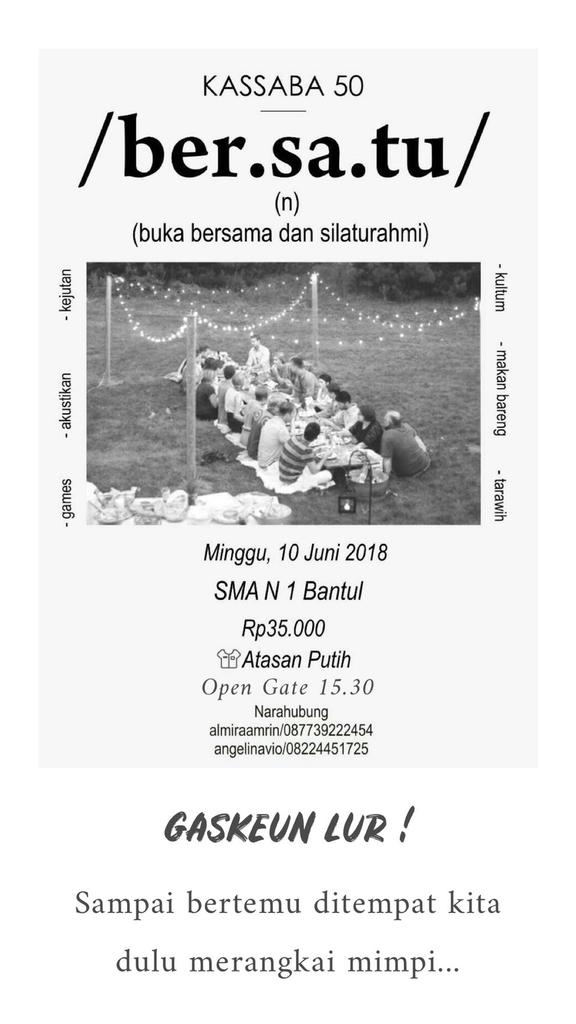 Sabayouth50's tweet photo. Sampai jumpa sore nanti, ya!😉 https://t.co/z4y3gW7MXk