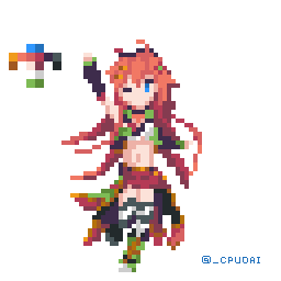 藤堂ユイ いそがし ドット絵 フラワーナイトガールイラスト リクエスト消化3 ﾊﾅﾐｽﾞｷ ﾃﾞｰｽ Cpudai さん