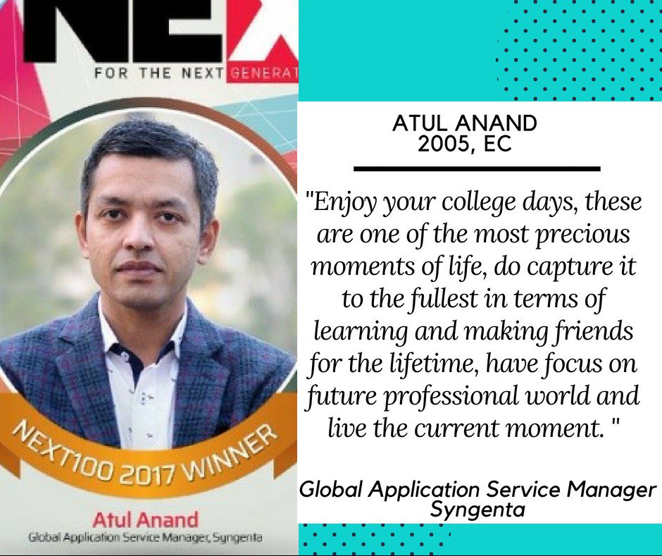 JecrcAlumni's tweet photo. #Atul_Anand #ECE_2005 https://t.co/rxwF1XSmLF