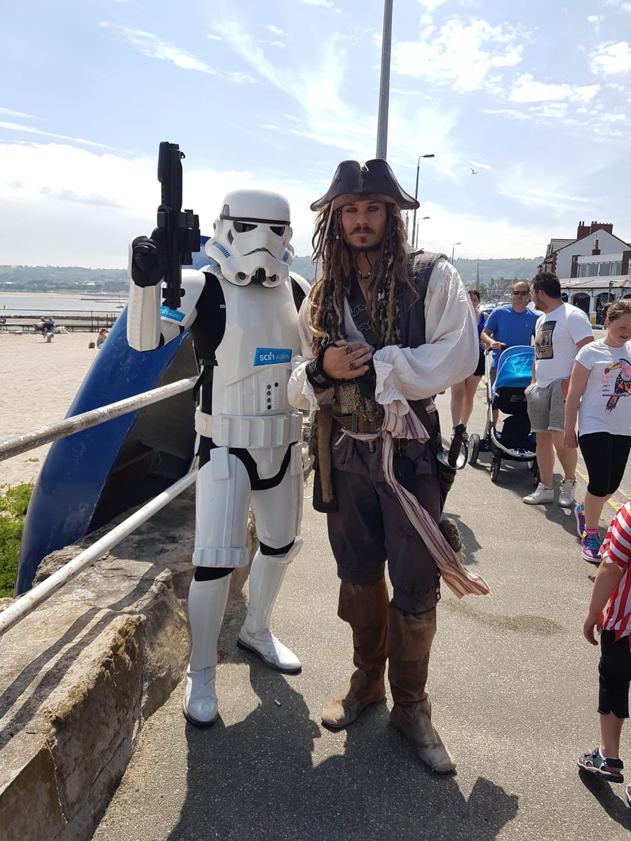ScifiWales's tweet photo. Another day of fun in #RhosonSea planned for today at the #PirateWeekend... Time to get out of bed and head out to setup! Do come and say hello. https://t.co/d1Fb6M1aoJ