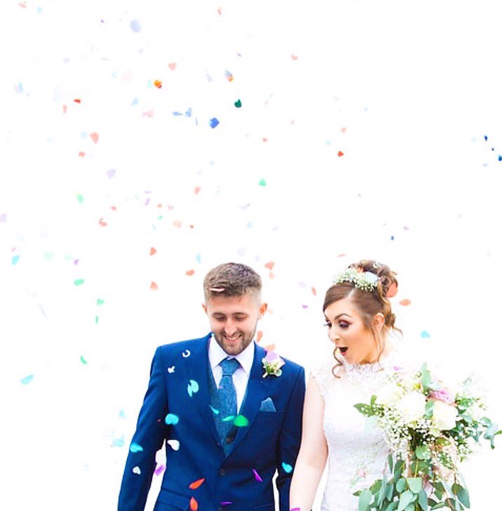 #weddingphoto #brideandgroom #cheshireweddingphotographer #twoforjoyphotography  #engaged #weddingphotography #derbyshirewedding #confetti