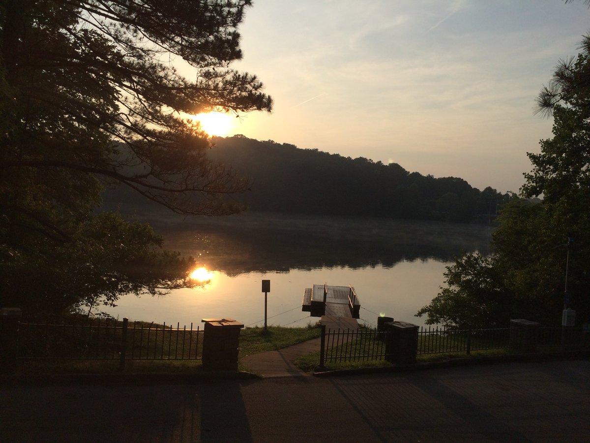 Sunrise. Stone Mountain Lake.