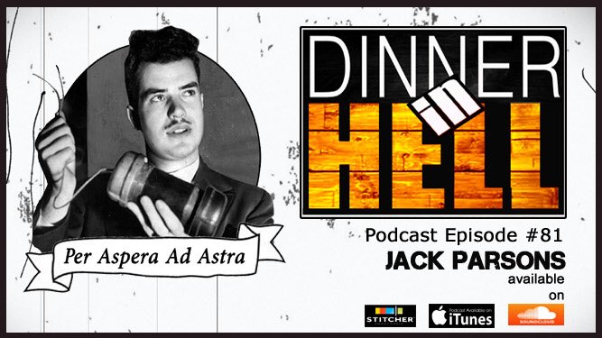 DinnerInHellPod's tweet photo. New #history #podcast available..  join us in this week’s discussion of rocket scientist and #occult #magician, Jack Parsons!
Listen here — https://t.co/sV1cPHIxtb 
#PodernFamily https://t.co/AkB2NaCd6m