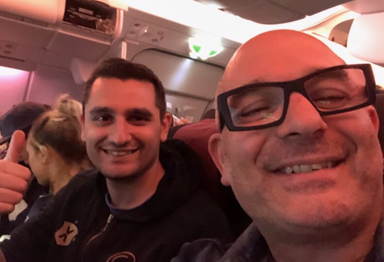 An exciting journey to #Russia begins. 
First stop though - #Qatar. ✈️ 
#F4F #FIFAWorldCup <a href="/fourdiegos/">Four Diegos</a> ⚽️