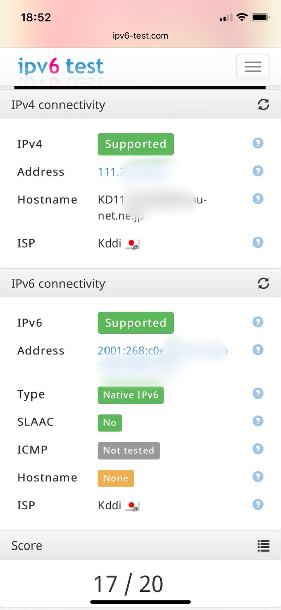 をぐ Di Twitter Try Wimax 続いてipアドレスの確認 Ipv4アドレスはローカルアドレスが割り振られcgn配下 グローバルipアドレスオプションつければグローバルipv4アドレスが割り振られるはず また Ipv6アドレスも振られる Ipv6ネイティブいいなぁ 今契約中の