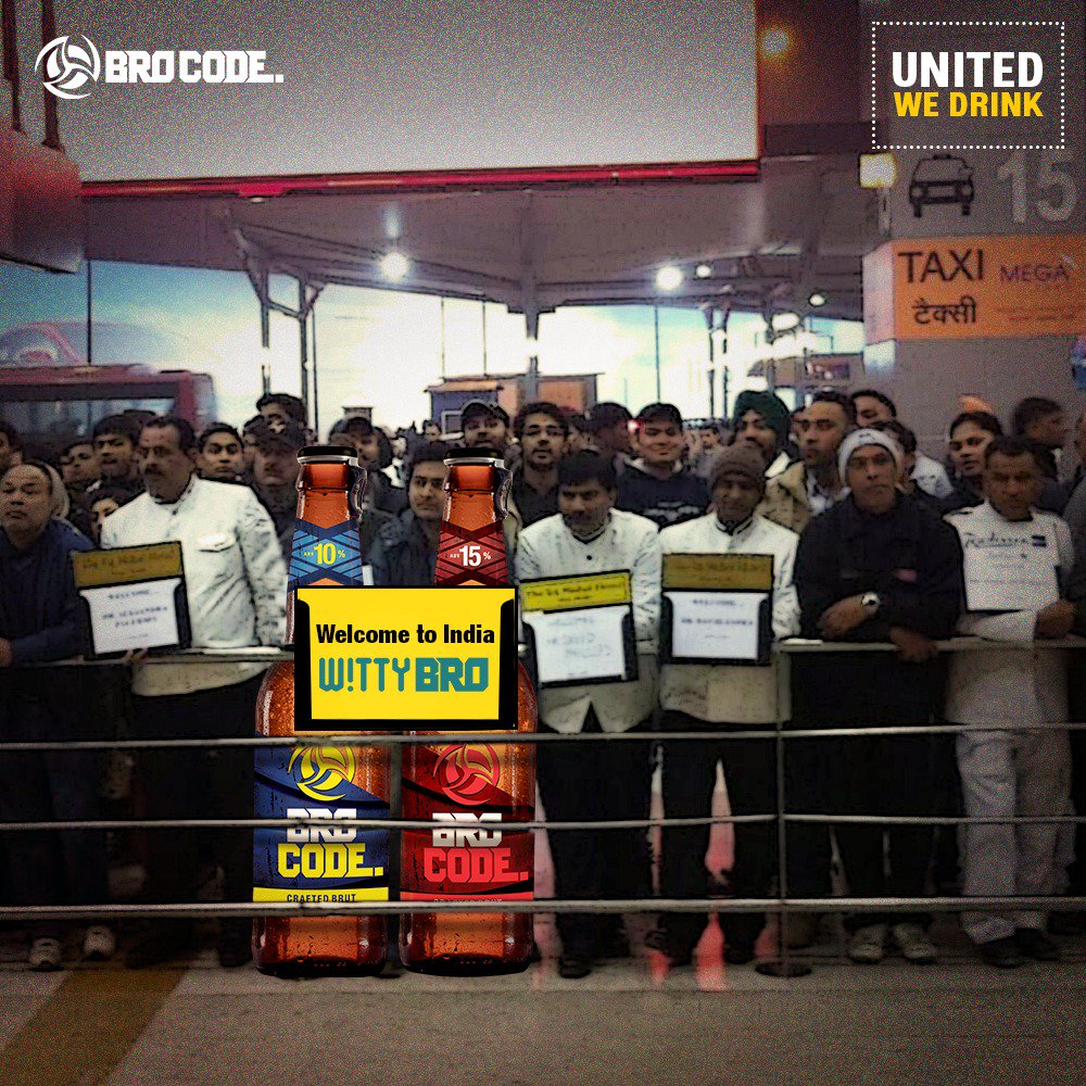 BroBevs's tweet photo. India, make way for our bro from Germany! The night is about to get wild and witty. #LaunchingSoon
#BroCode #WittyBro #UnitedWeDrink #Wit #Germany #German #ArrivingSoon #Watchout #UnrollYourWits #StayWittyBro https://t.co/VKUtDF7GXz