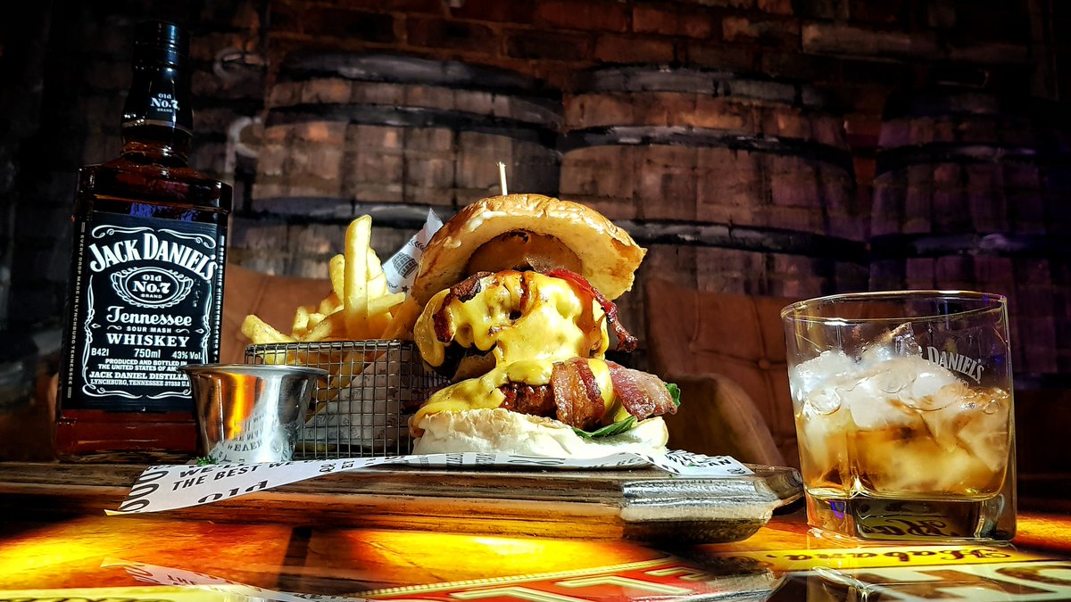 Are you ready for #MondayMadness?
Get our Jack Burger and a Single Jack Daniel's for only R110!
Or bump it up to a Double Jack Burger and a Double Jack Daniel's for just R149!

Mondays will never be the same again...

All day,every Monday
No alcohol for under 18's