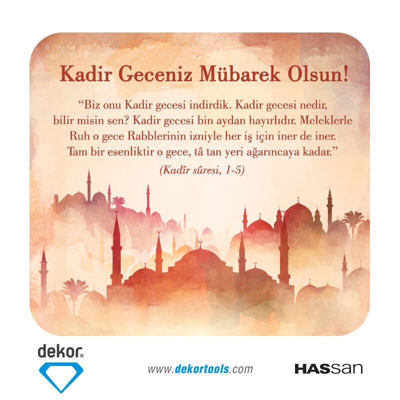 dekortools's tweet photo. #dekor #dekortools #KadirGecesi https://t.co/xeRJDHasfL