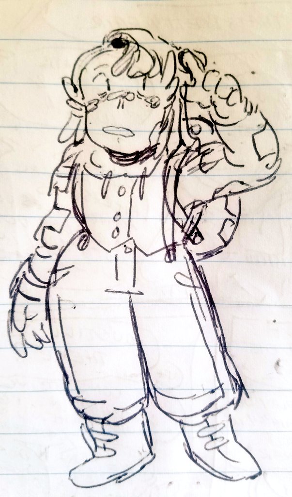 captainrelbert's tweet photo. some spoilerfree doodles. a bee and some Chaos Child fremonts #millenium4 https://t.co/Ze8MDKSLd1