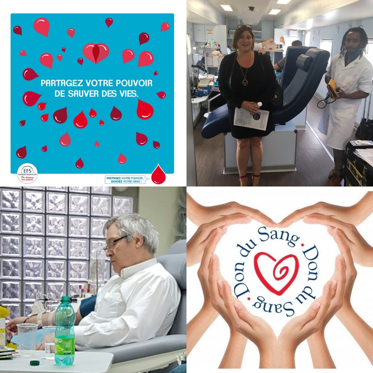 💉#Dondusang Partagez votre pouvoir de sauver des vies🙋‍♀️Les réserves sont fragiles, je donne maintenant !
#AvecPôleEmploi Amiens Tellier #OnLacheRien Fière de mon équipe fidèle au RDV collecte de sang et de plasma 😍  @poleemploi_HDF <a href="/EFS_Officiel/">EFS</a>