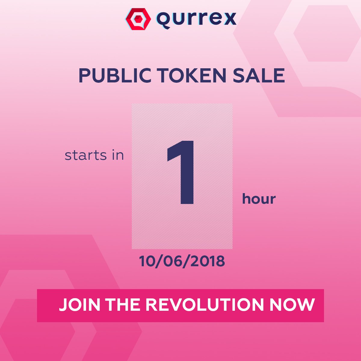 Qurrex On Twitter Qurrex Token Sale Starts In Just 1 Hour Ge!   t - 