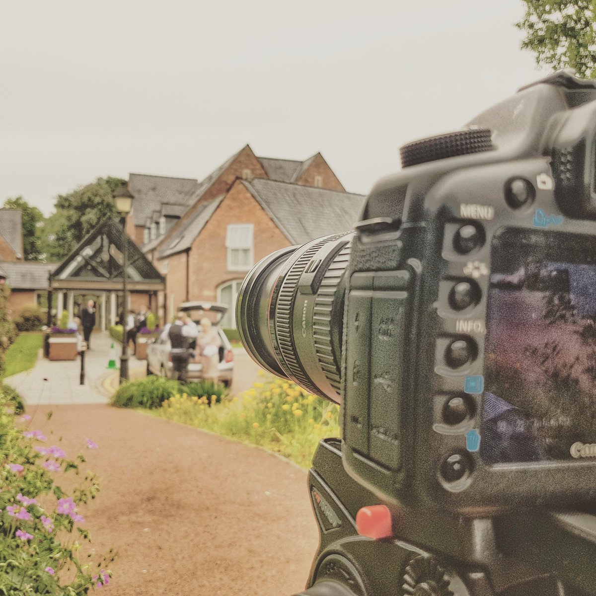 Filming the wedding of Sophie and Matthew at the beautiful @WorsleyPark Marriot hotel. #weddingfilms #Videography