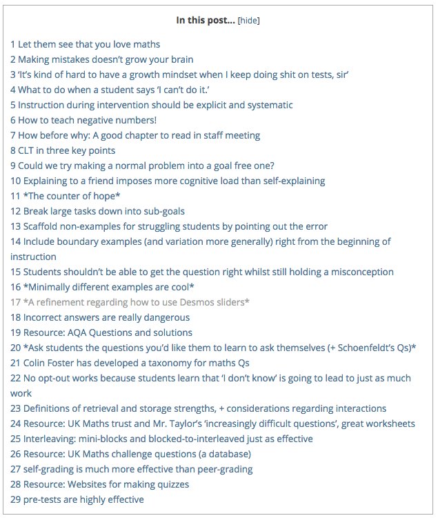 ollie_lovell's tweet photo. 29 things I took from @mrbartonmaths' fantastic book 'How I Wish I'd Taught Maths'. https://t.co/rgnTRvYKBU https://t.co/bp5xO4sB77
