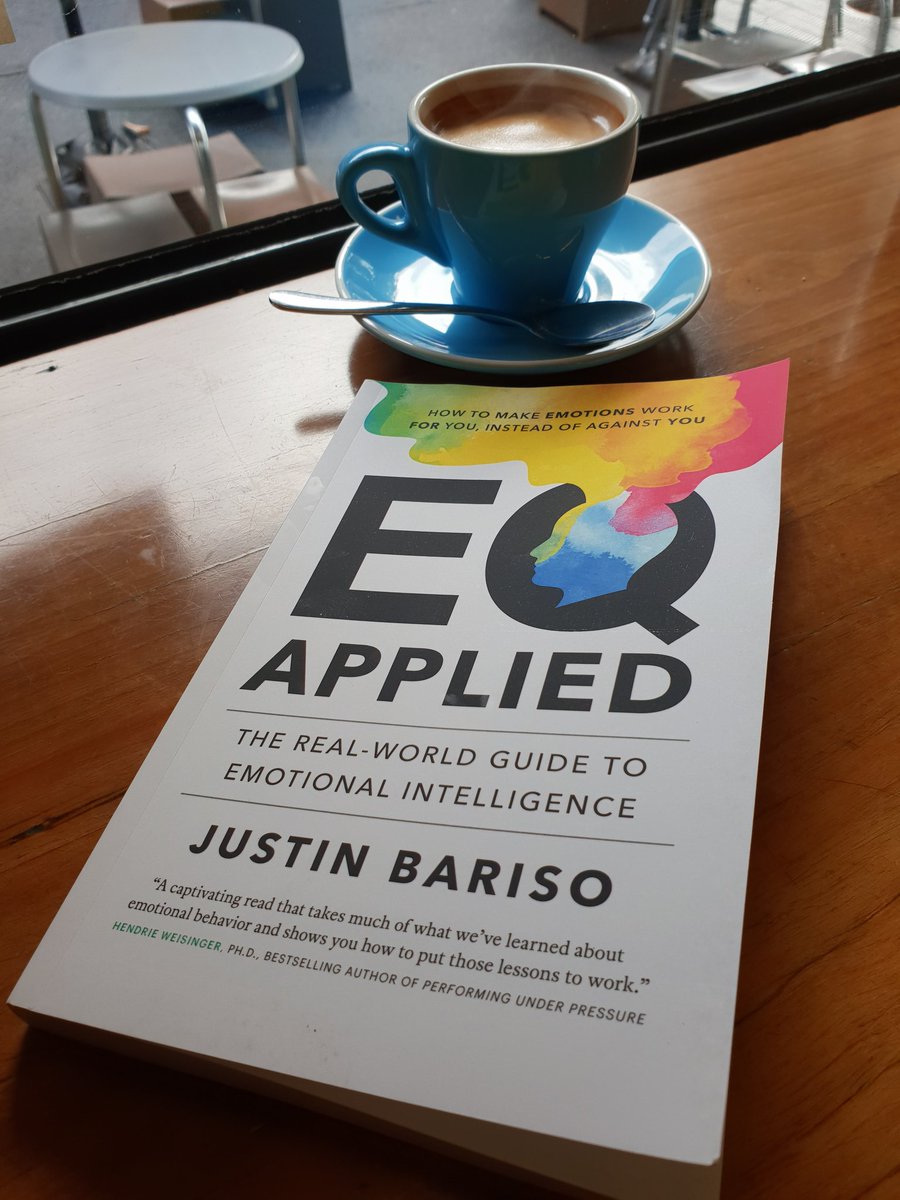 steakandliver's tweet photo. A rare spare hour to start this book on this long weekend #eq #EmotionalIntelligence #eqapplied @JustinJBariso https://t.co/EGKOK7y8Fo