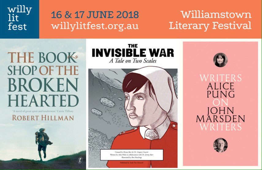 Williamstown Literary Festival this coming weekend. With 80 authors across 50 events, there's something for everyone! Full program and tics at willylitfest.org.au #WillyLitFest18