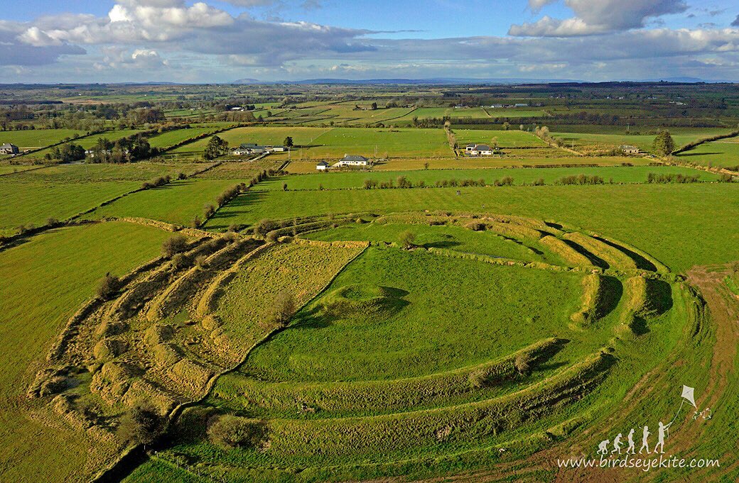 #Rathcroghan in Co #Roscommon photographed from from a #Kite.
What would our elders made of that?
