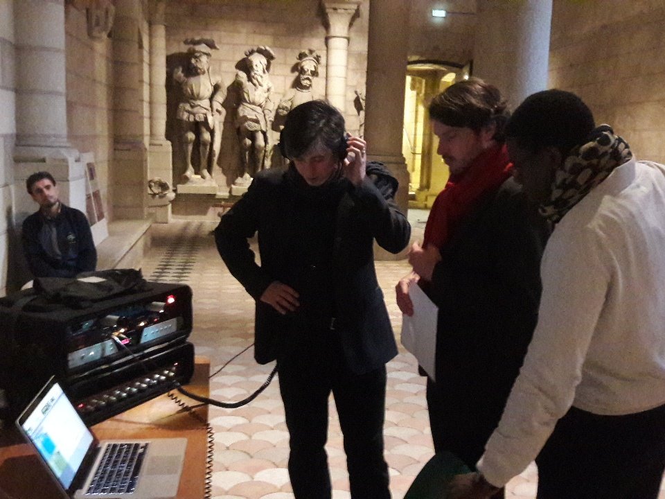 HumanaVox49's tweet photo. #Enregistrement CD #HUMANAVOX #VOXHOMINUM #BALLADESDUROIRENE #Angers #Cathédrale #Palaisepiscopal #musiqueclassique #Angersloire #Anjou https://t.co/bypAvU7cAj