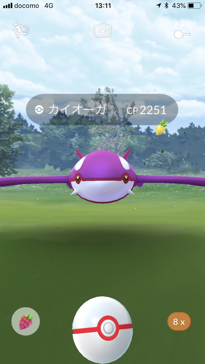 ポケモンgo 色違いカイオーガの個体値100捕獲報告 紫のカラーが神々しい ポケモンgo攻略まとめ速報