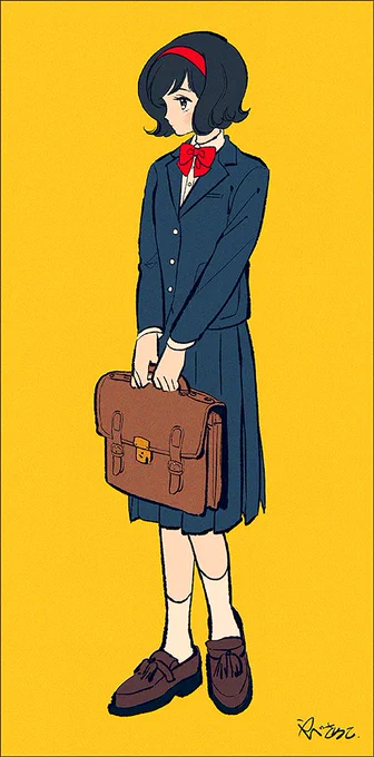 制服のスカートは長いけど私服のスカートは短い女の子 