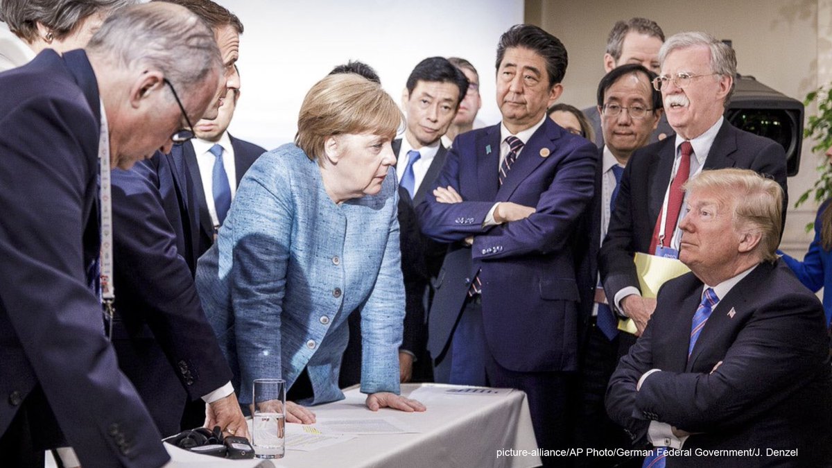 The photo that launched a thousand tweets: 

#G7