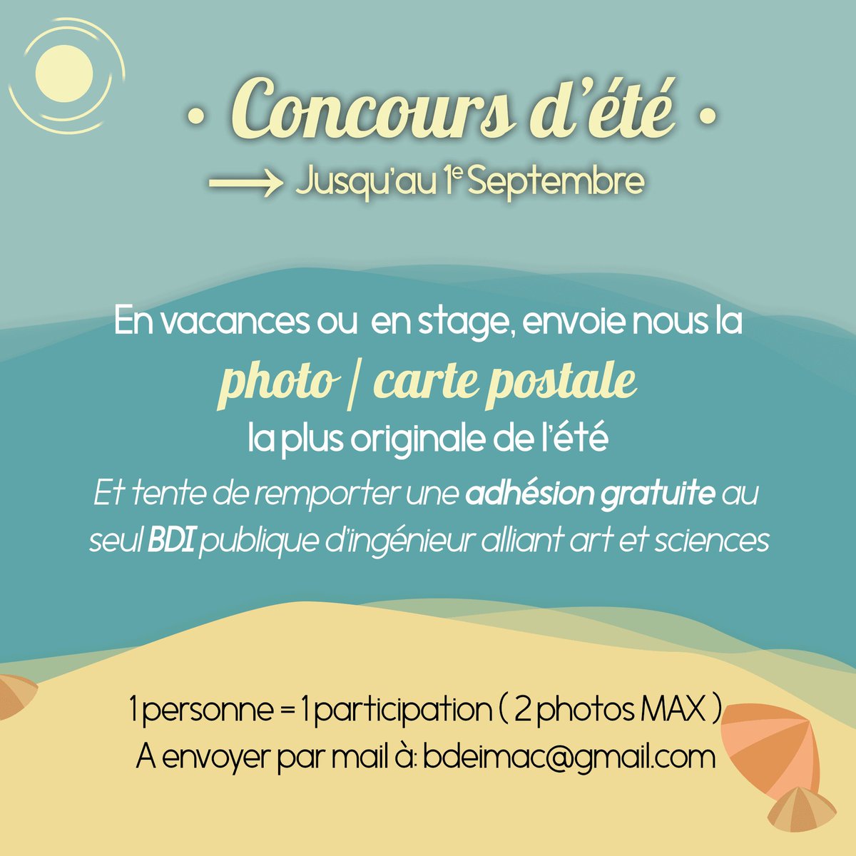 GICESIEE's tweet photo. [CONCOURS D'ÉTÉ] https://t.co/xz5IRBV9la