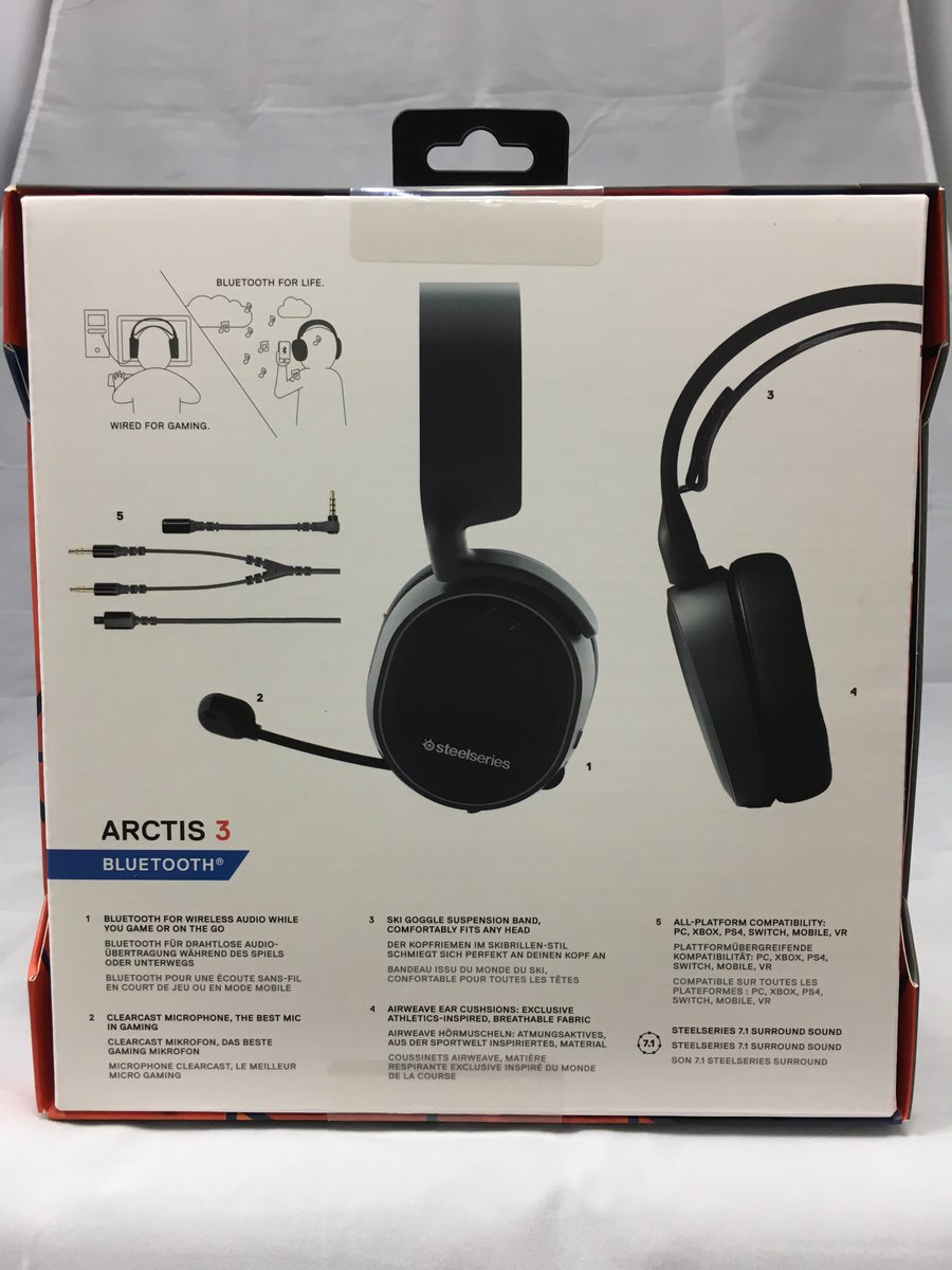 パソコン工房 函館店 Na Twitteru 商品紹介 Steelseries Arctis 3 Bluetooth 接続方法は4極3 5mmとデュアル3 5mmプラグとbluetooth Nintendo Switchにアナログで接続しながらpcやスマホ等にbluetoothで接続し 一つのヘッドセットでゲームをしながらskypeやdiscord