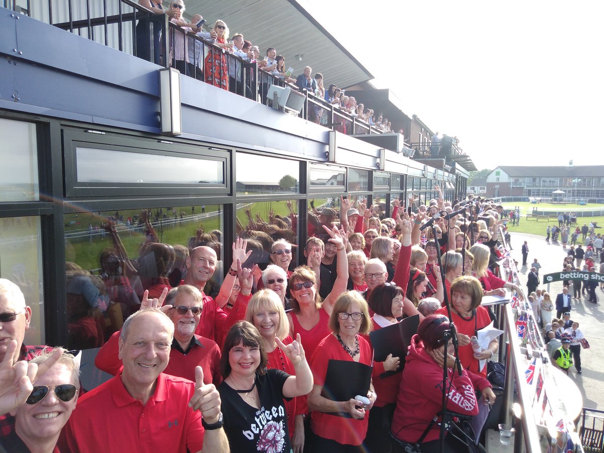 A couple of snaps from our day at the Races - <a href="/Beverley_Races/">Beverley Racecourse</a> - with our Remarkable Rock Choir