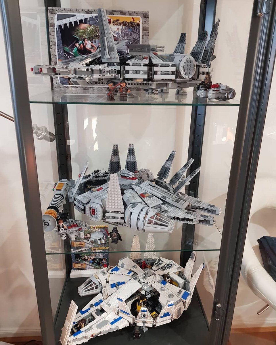 Mr And Mrs Brick V Twitter Millennium Falcon Cabinet Is Now Full